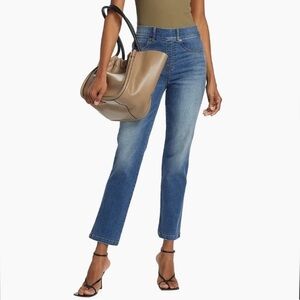 SPANX Straight Leg High Rise Jeans
